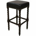 Guest Room 30 in. Remick Bar Stool Espresso & Brown Leatherette GU2848198